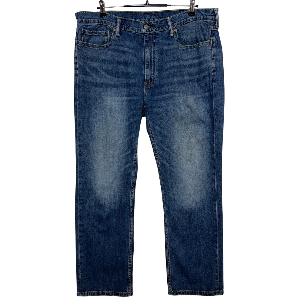 Levi 514 Jeans Mens Measures 40x30 Tag Sz‎ 42x30 Blue Straight Fit Stretch Denim